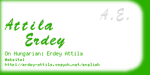 attila erdey business card